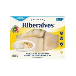 Bacalhau Morhua Postas Portugal Riberalves 800G